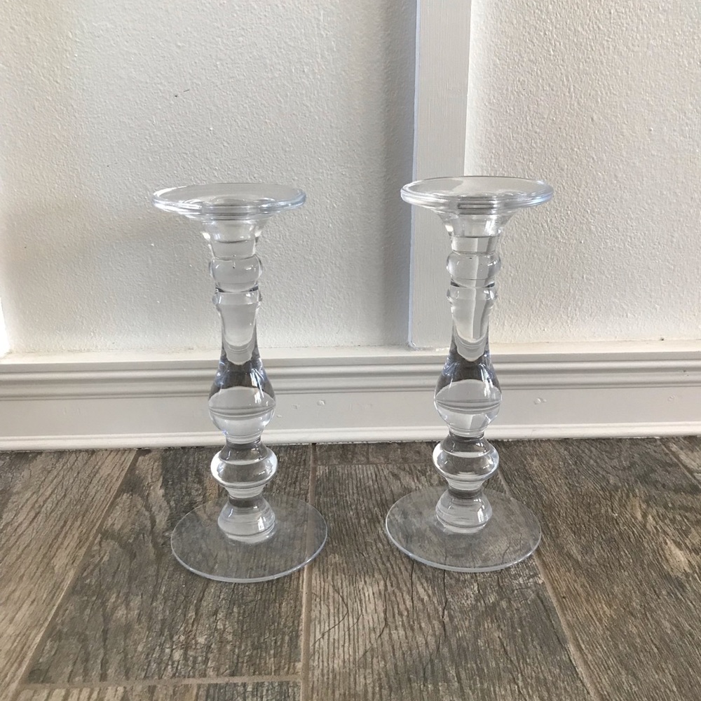 Glass Candle Holders
